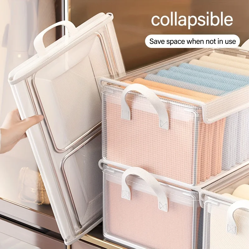 Caja de almacenamiento PVC extra grande plegable, a prueba de polvo