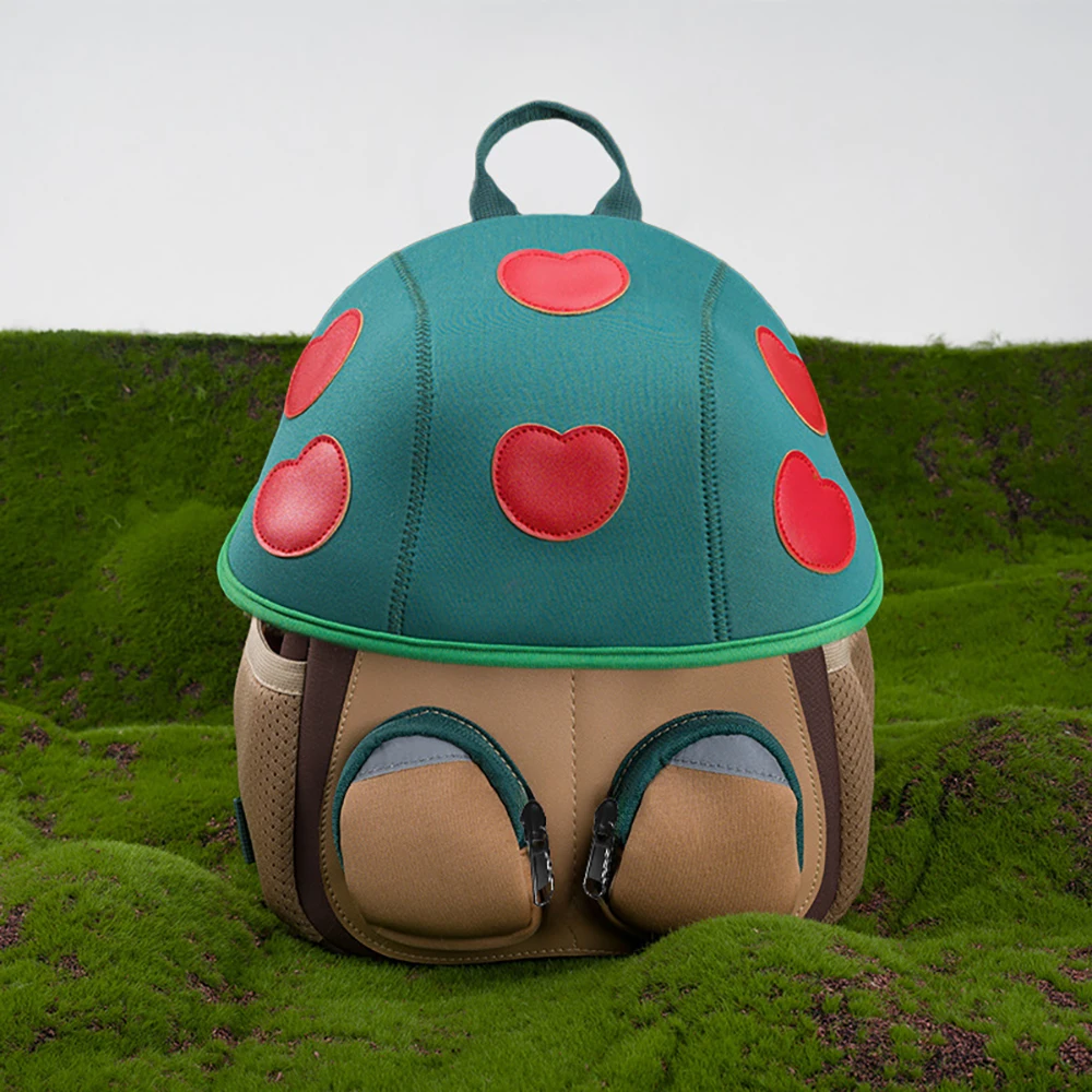 Mochilas infantiles ligeras con diseño de hongos para preescolar - imagen 3