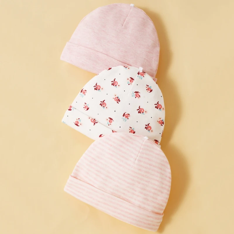 Gorro y guante de algodón para niña - imagen 2