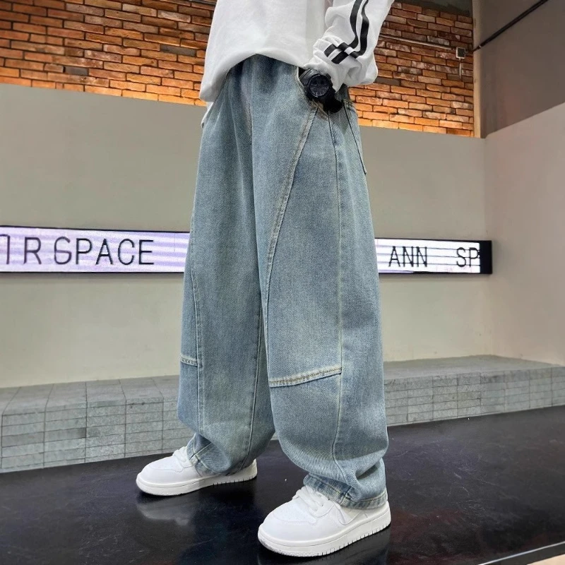 Pantalones vaqueros rectos para niños – mezclilla cómoda primavera - imagen 2