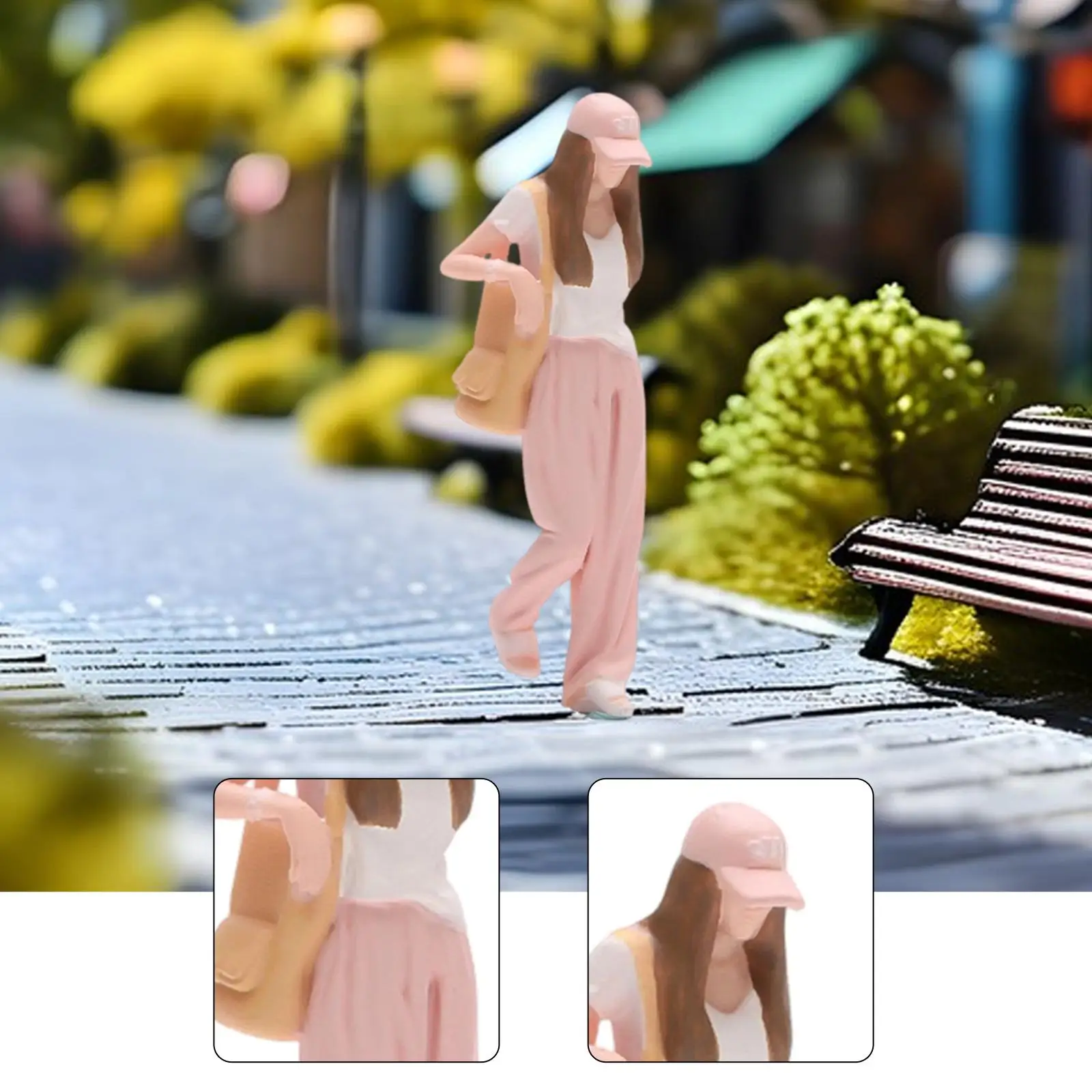 Figura de chica en resina para decoración de mesa de arena - imagen 2