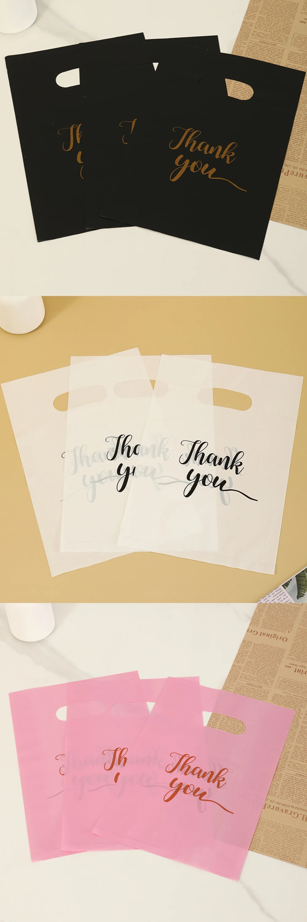 Bolsa de regalo de plástico tipo OPP para detalles