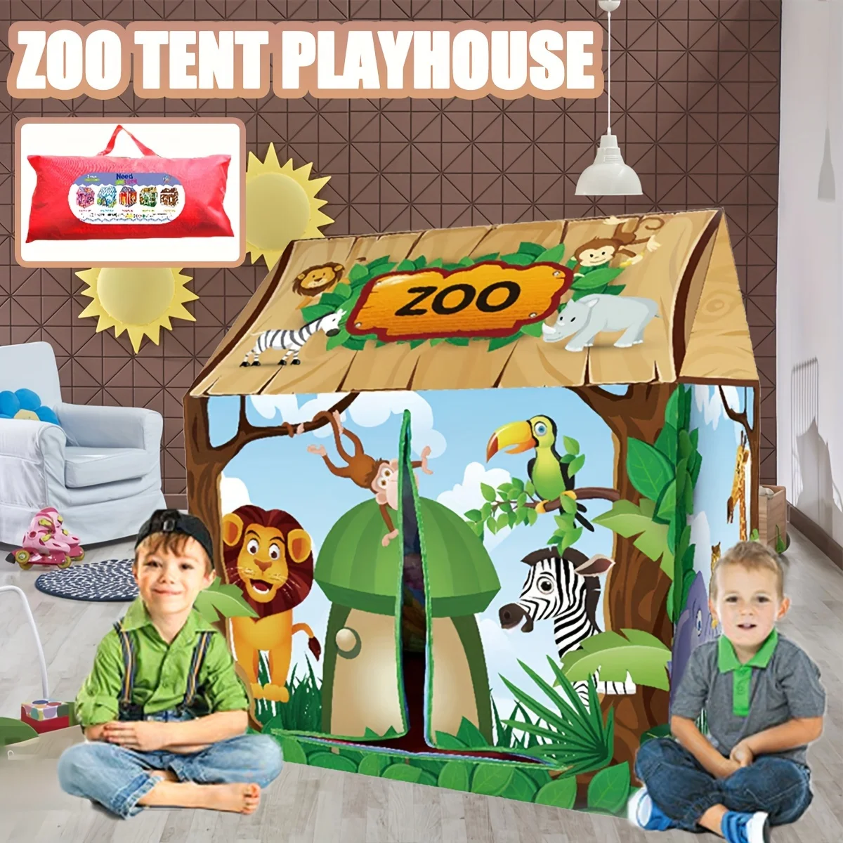 Tienda de juegos infantil plegable para interior y exterior