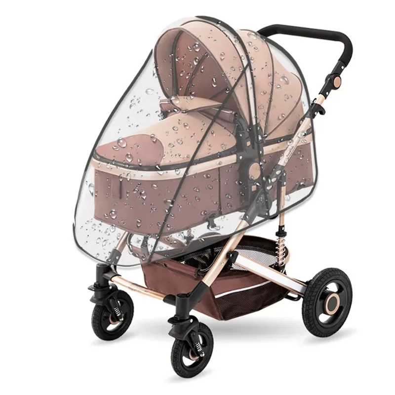 Funda de lluvia universal para carrito – Transparente y transpirable - imagen 4