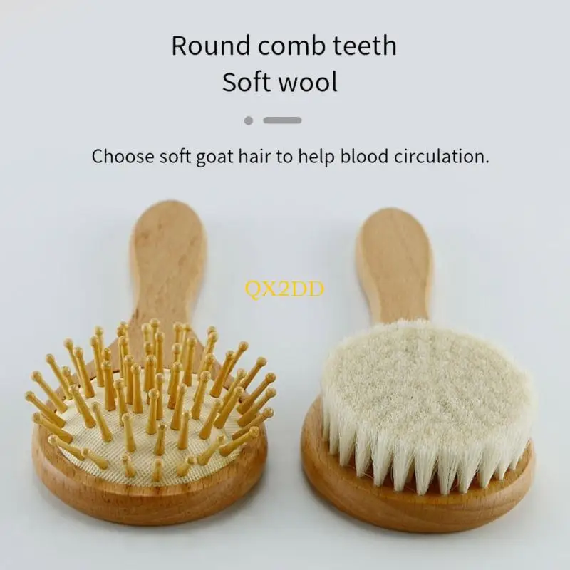 Cepillo para costra láctea infantil ergonómico de cerdas suaves - imagen 3