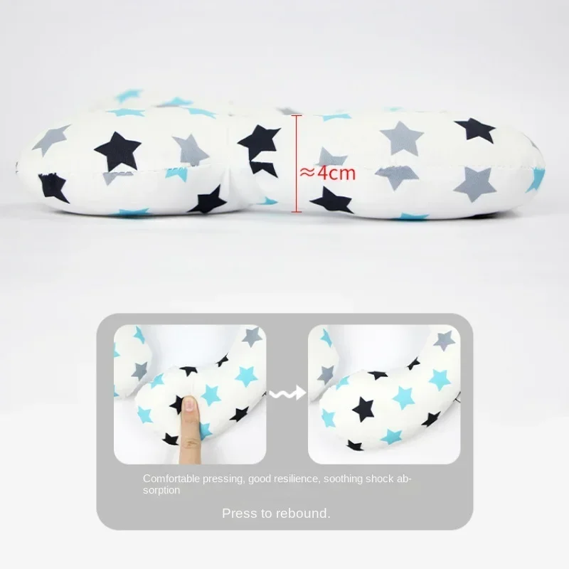 Almohada de viaje para bebé con soporte de cabeza en coche forma U - imagen 5