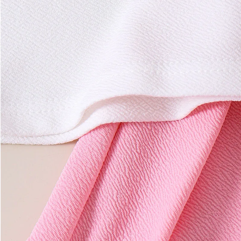 Conjunto de bebé niña sin mangas rosa con falda estilo coreano - imagen 5