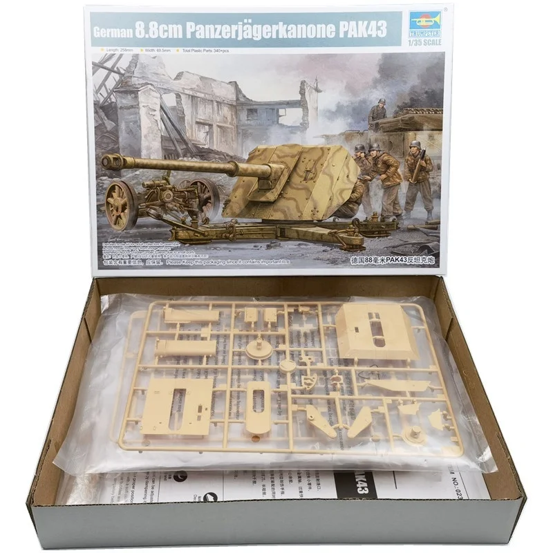 TRUMPETER juguete de maqueta cañón antitanque alemán PAK43 - imagen 2