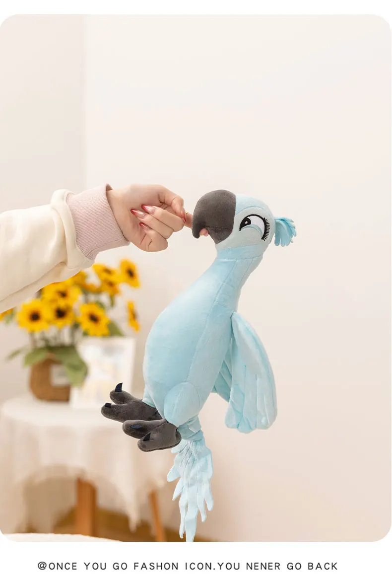 Un loro azul tierno, ideal para abrazar