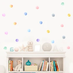 Pegatinas de pared de acuarela extraíbles para guardería infantil