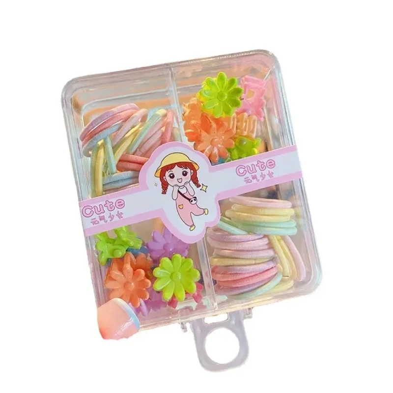 Pinzas y lazos elásticos para el pelo de niña – Pack