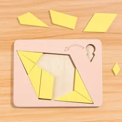 Rompecabezas de madera 3D Montessori para niños