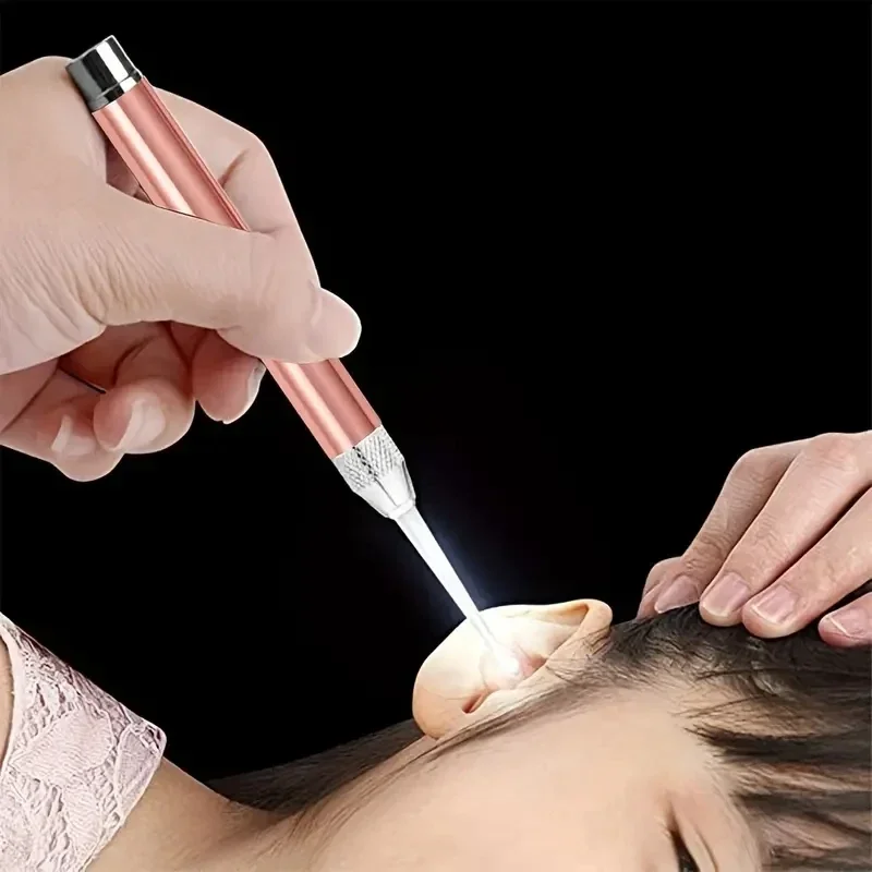 Limpiador de oídos con luz LED y cucharilla de acero inoxidable - imagen 4