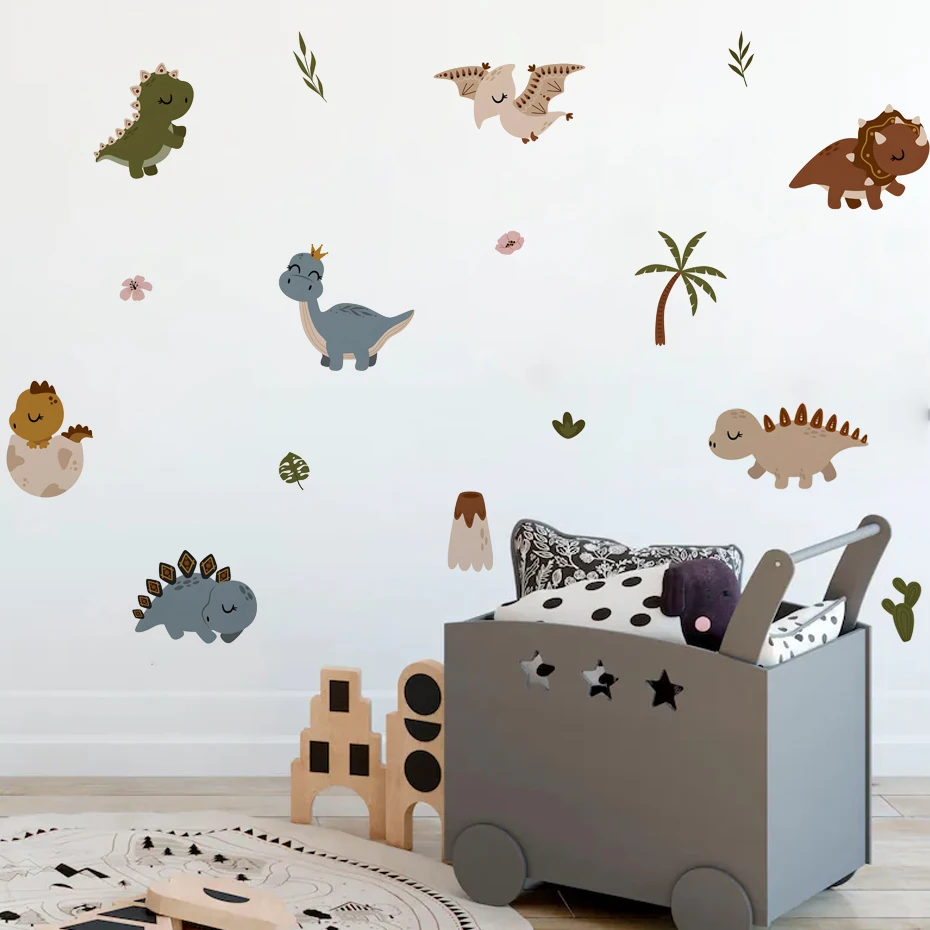 Pegatinas infantiles de pared con dinosaurios para habitación - imagen 3