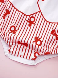Pelele de bebé de algodón sin mangas con sombrero estampado