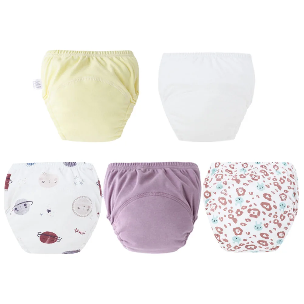Pantalones entrenamiento baño bebé reutilizables de algodón lavables - imagen 5