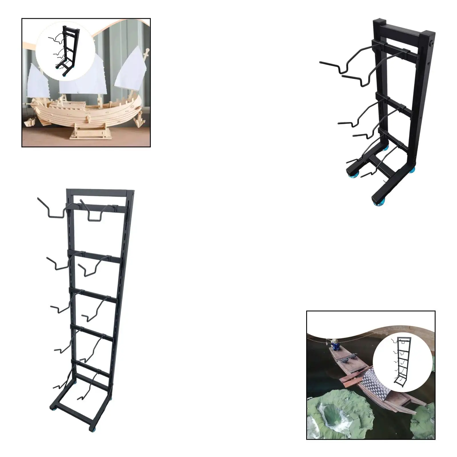 Estante ajustable para barcos RC como organizador de salón - imagen 3