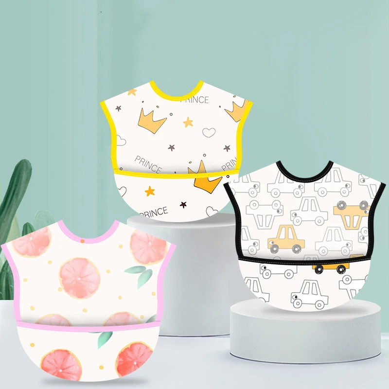Baberos bandana para bebé: delantal impermeable y suave con dibujos - imagen 3