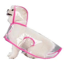 Impermeable para perros grandes transparente y cortavientos