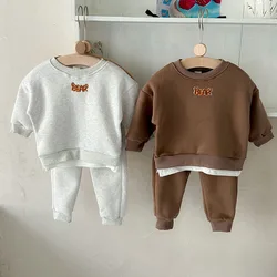 MILANCEL Conjunto sudadera con capucha bebé oso dibujos animados