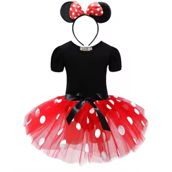 Pettiskirt Minnie Disney para niña – Vestido de lunares verano
