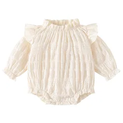 Mono de algodón para niña primavera y otoño con encaje princesa