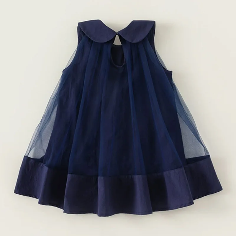 Vestido de princesa azul Peter Pan de verano para niña - imagen 2