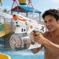 Pistola de agua eléctrica automática: chorro continuo para niños
