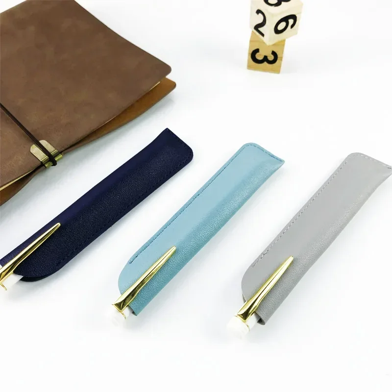 Funda de cuero PU para bolígrafo – Estuche de bolsillo estilo retro - imagen 2
