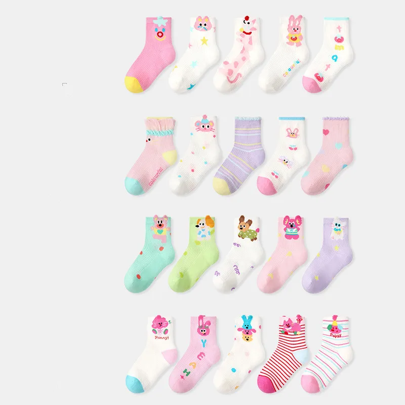 Calcetines finos de algodón para bebé y niño – Estilo princesa - imagen 2