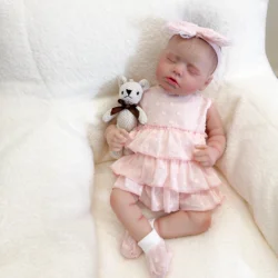 Muñeca reborn realista LouLou de piel mejorada con cuerpo suave