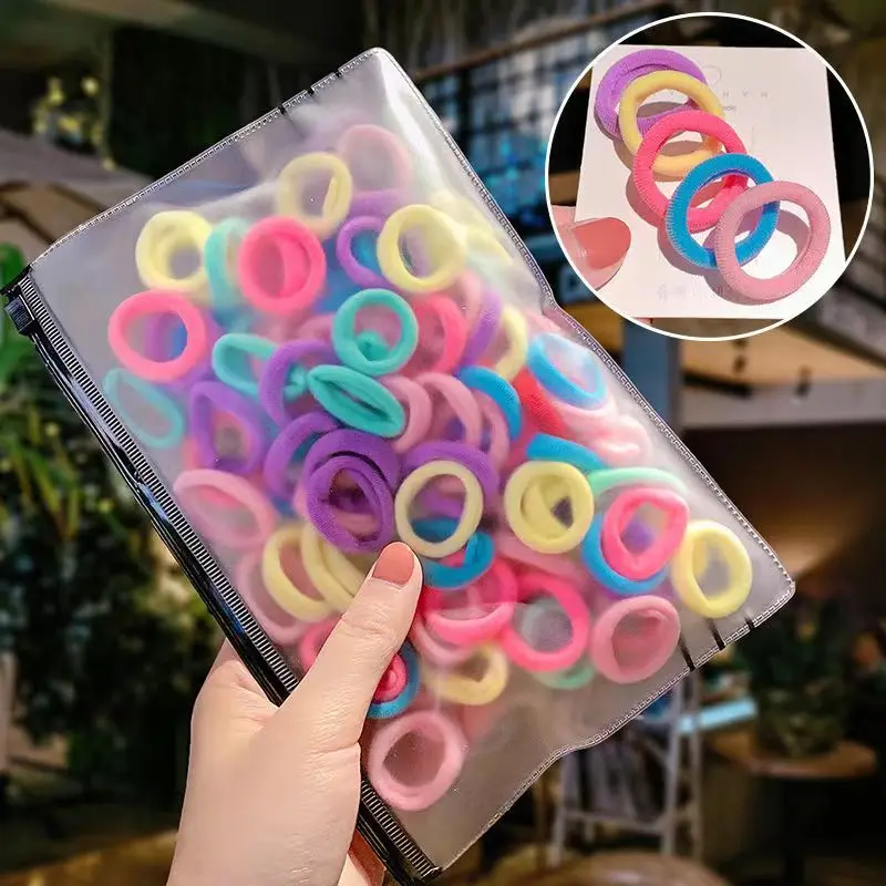 Gomas para el pelo con lazos y flores elásticas para niñas - imagen 3