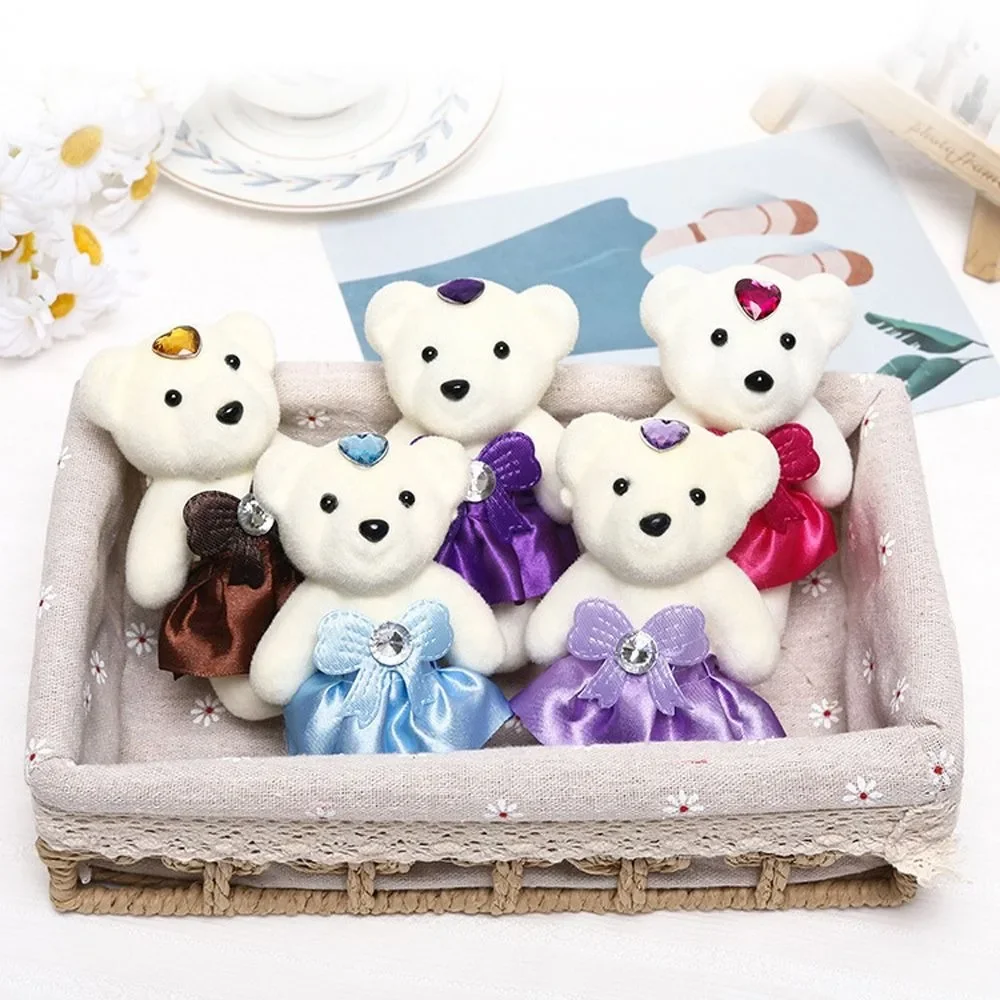 Animal de peluche mini para Navidad, ramo de oso y espuma dura - imagen 4