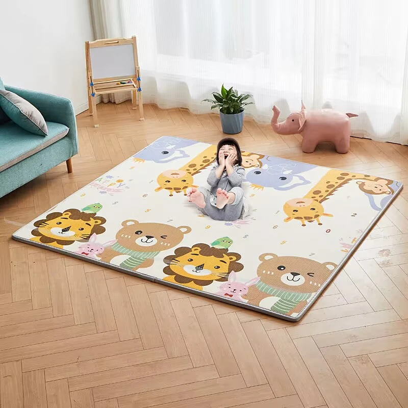 Detalle de la alfombra doble cara y patrón