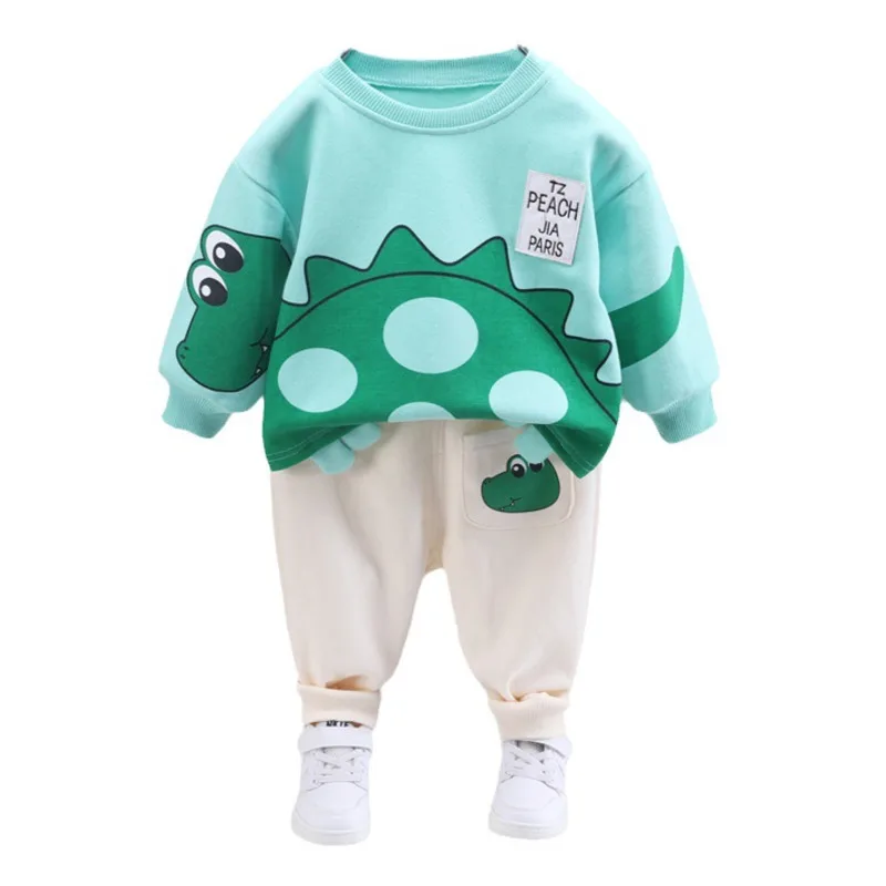 Pijama de algodón para niños con camiseta y pantalón estampados - imagen 4