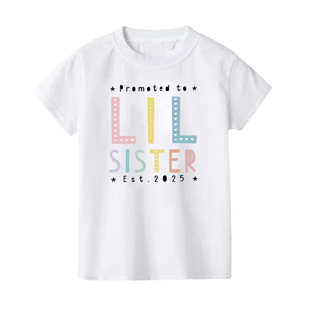 Camiseta a juego Big Bro Little Sis para hermanos – Cuello redondo - imagen 5