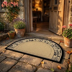 Alfombra vintage floral antideslizante para dormitorio infantil
