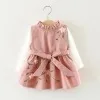 Vestido princesse avec fleurs pour fillette – Ceremonie et bapteme elegante - imagen 3
