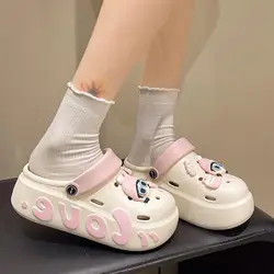 Sandalias de plataforma de EVA para niñas con adornos intercambiables