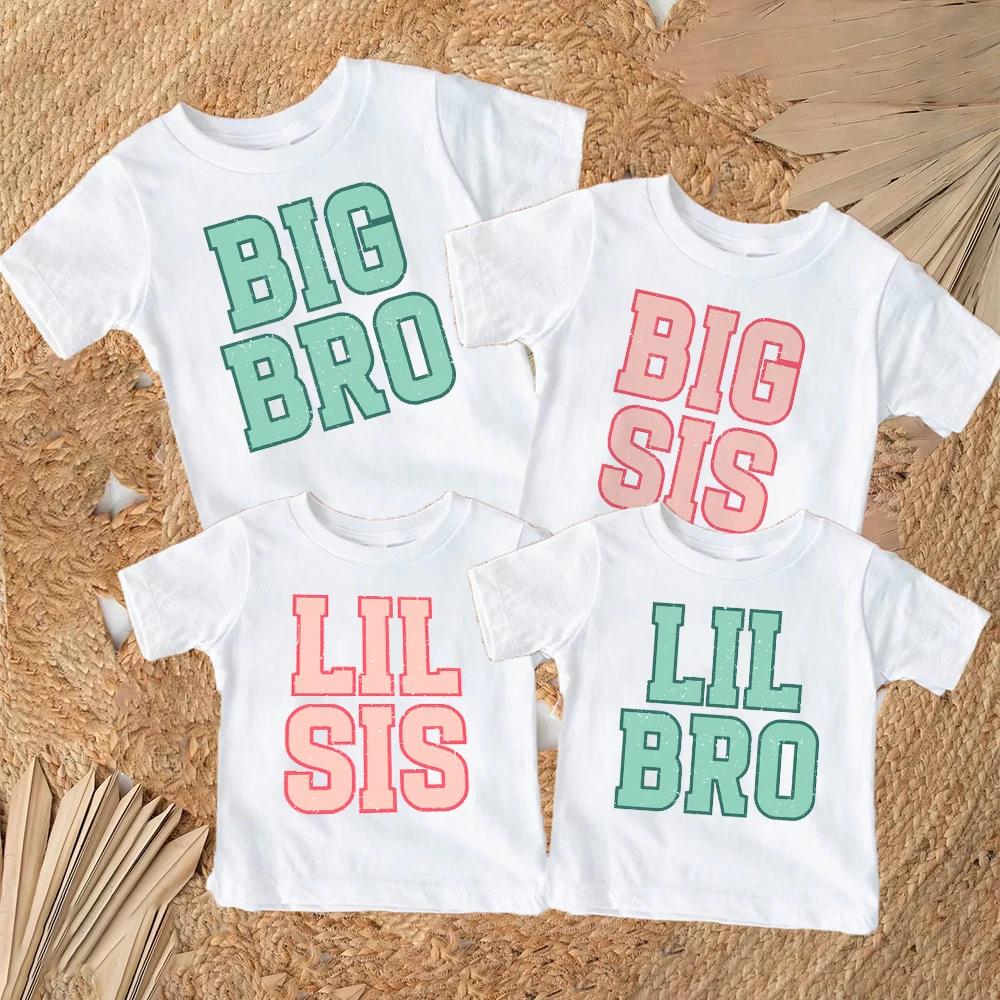 Camiseta a juego para hermanos gemelos verano manga corta niños - imagen 3