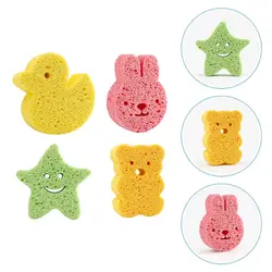 Esponja de baño suave para bebé con dibujos animados