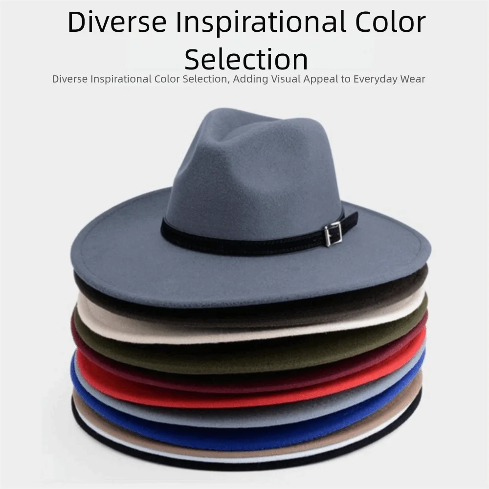 Sombrero fedora infantil clásico británico de ala ancha en fieltro - imagen 5