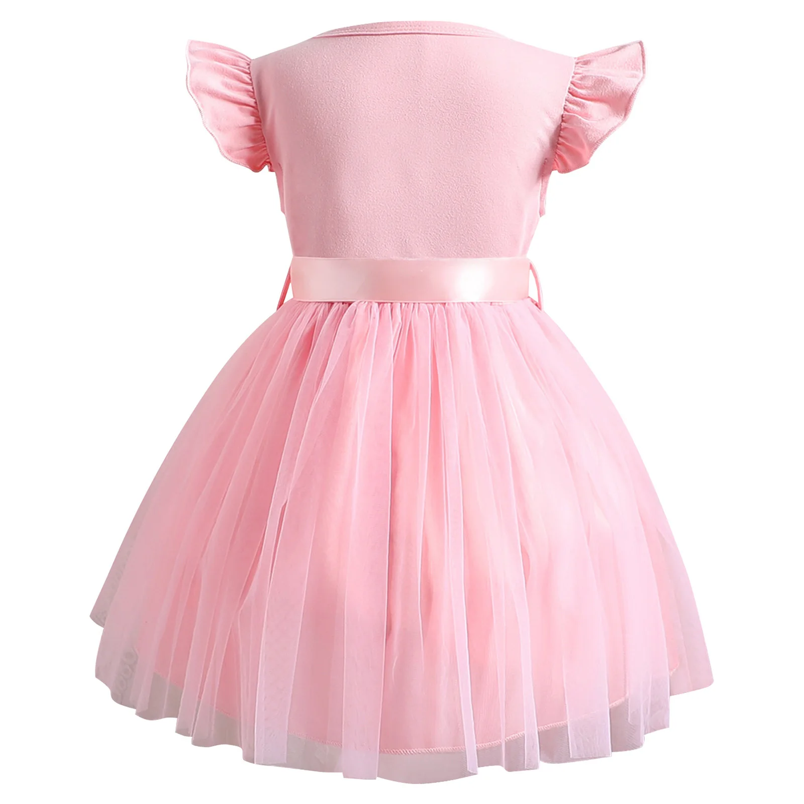 Vestido de princess con tul y corona para niña - imagen 4