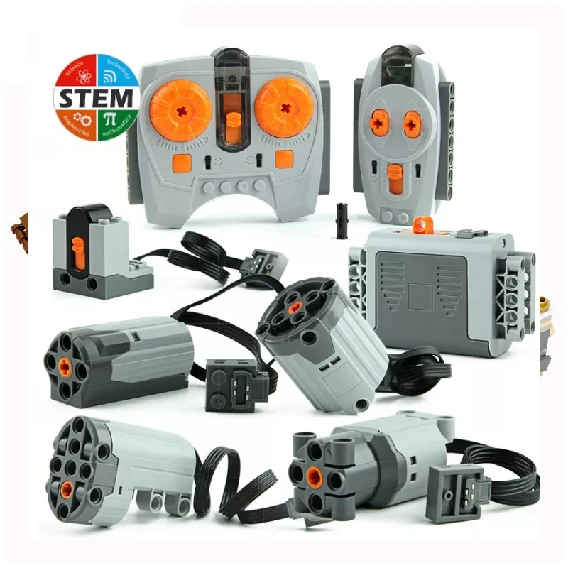 Motor de tren de construcción con servo para bloques - imagen 2
