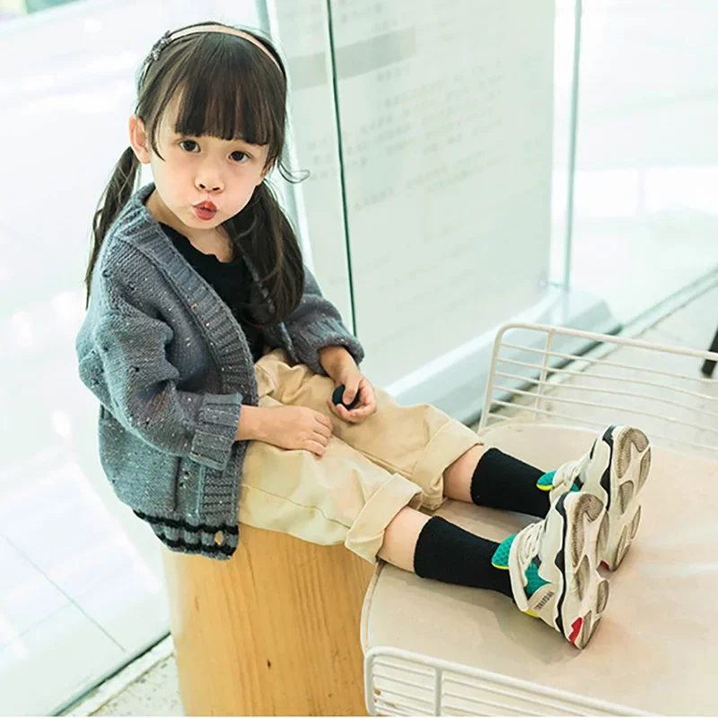 Calcetines gruesos de invierno algodón lana color coral para niños - imagen 2