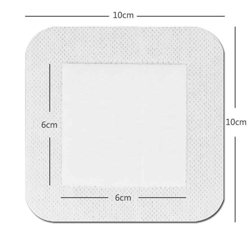 Parches para heridas autoadhesivos 10x10 cm - 5 hojas transpirables