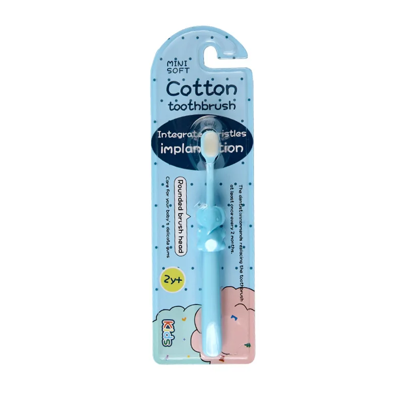 Cepillo de dientes infantil de cerdas suaves – Diseño elefante - imagen 4