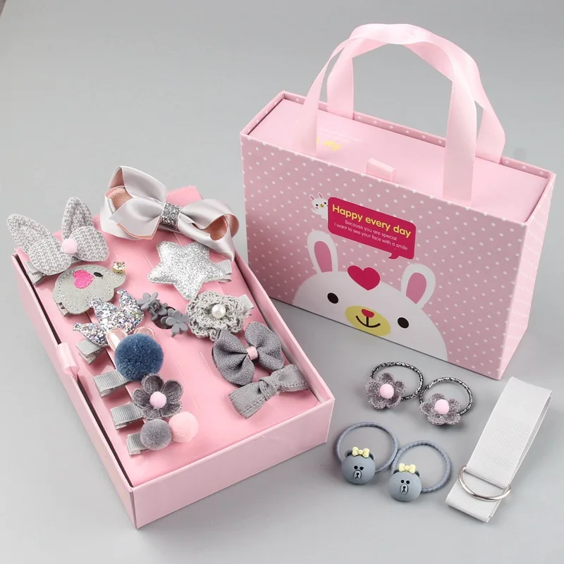 Conjunto de accesorios para el pelo de niña con diadema y horquillas - imagen 4