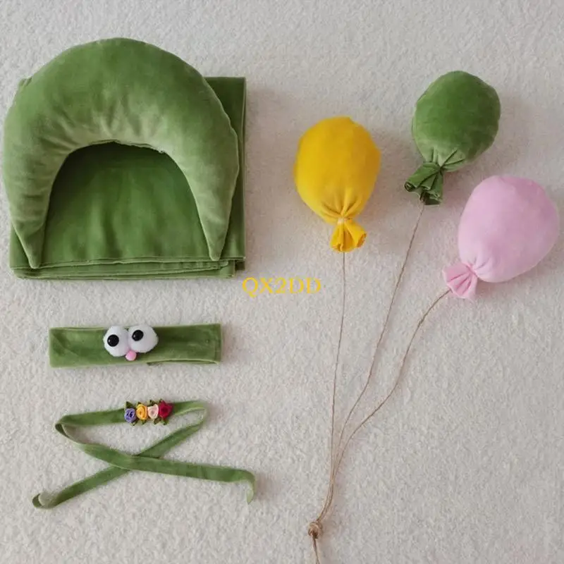 Diadema y cojín para fotos de bebé recién nacido - imagen 2