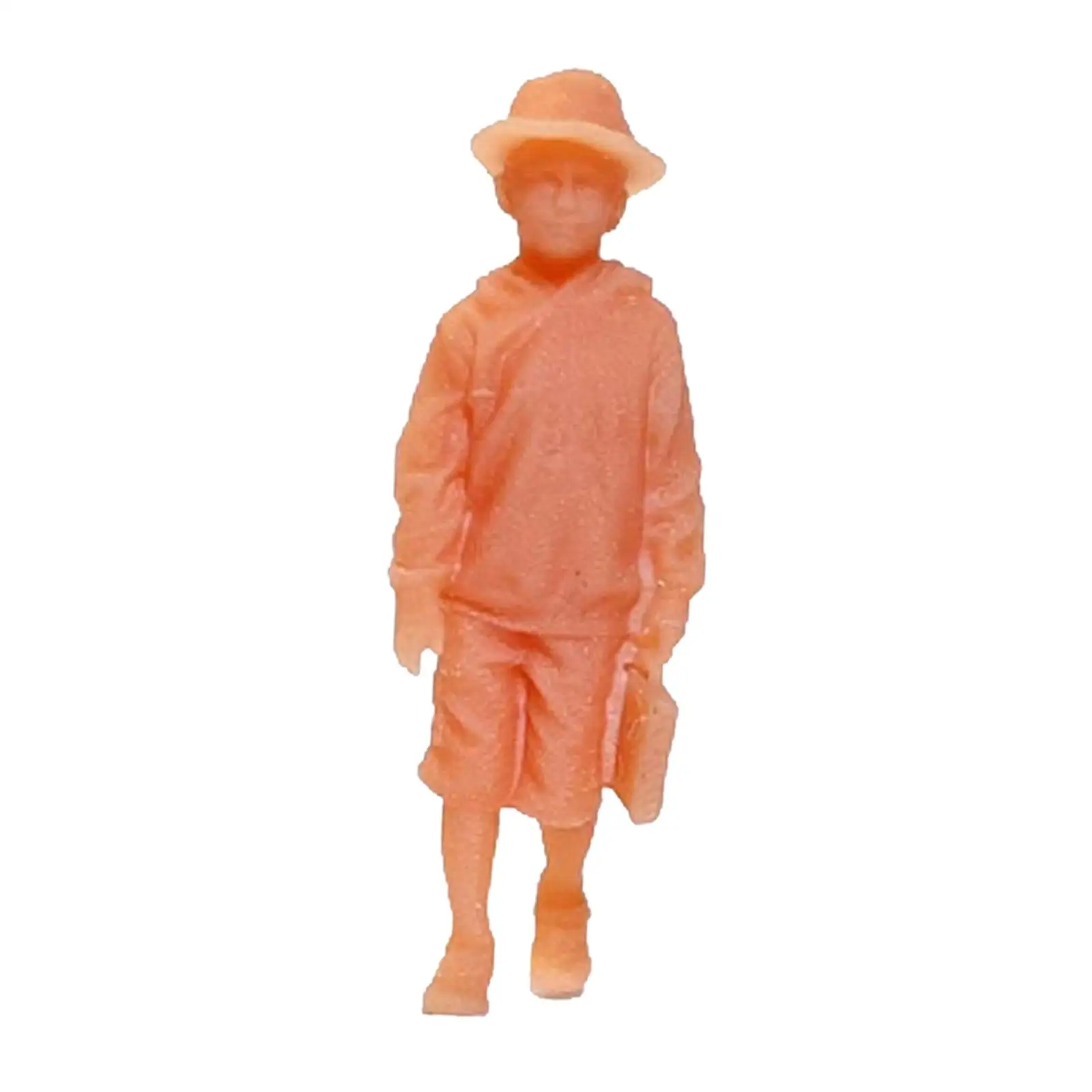 Figura diorama miniatura sin pintar para decoración de muñecas